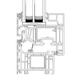 EOS (profilo a 5 camere alluminio esterno)